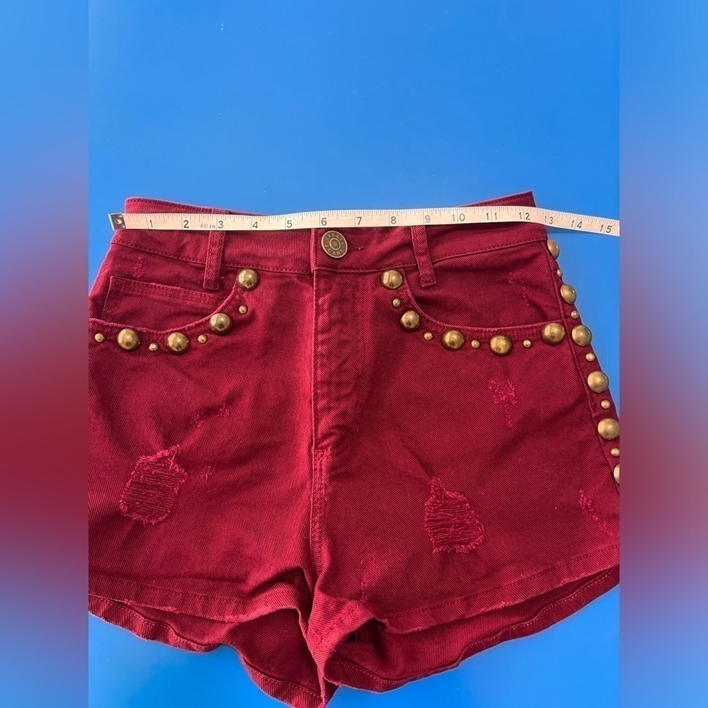 Sandro Pichi Studded High Waisted Shorts. Size 2/XS. Pristine Condition. - Picture 5 of 9